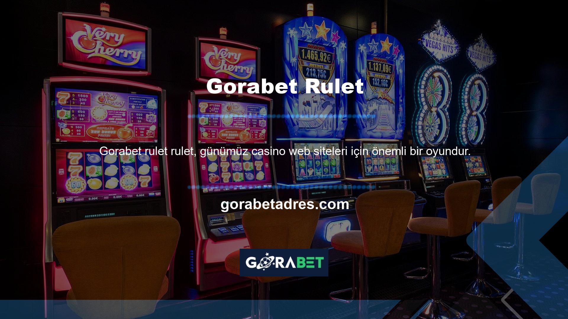 Seçtiğiniz casino sitesinden bağımsız olarak, rulet dikkate alınamaz